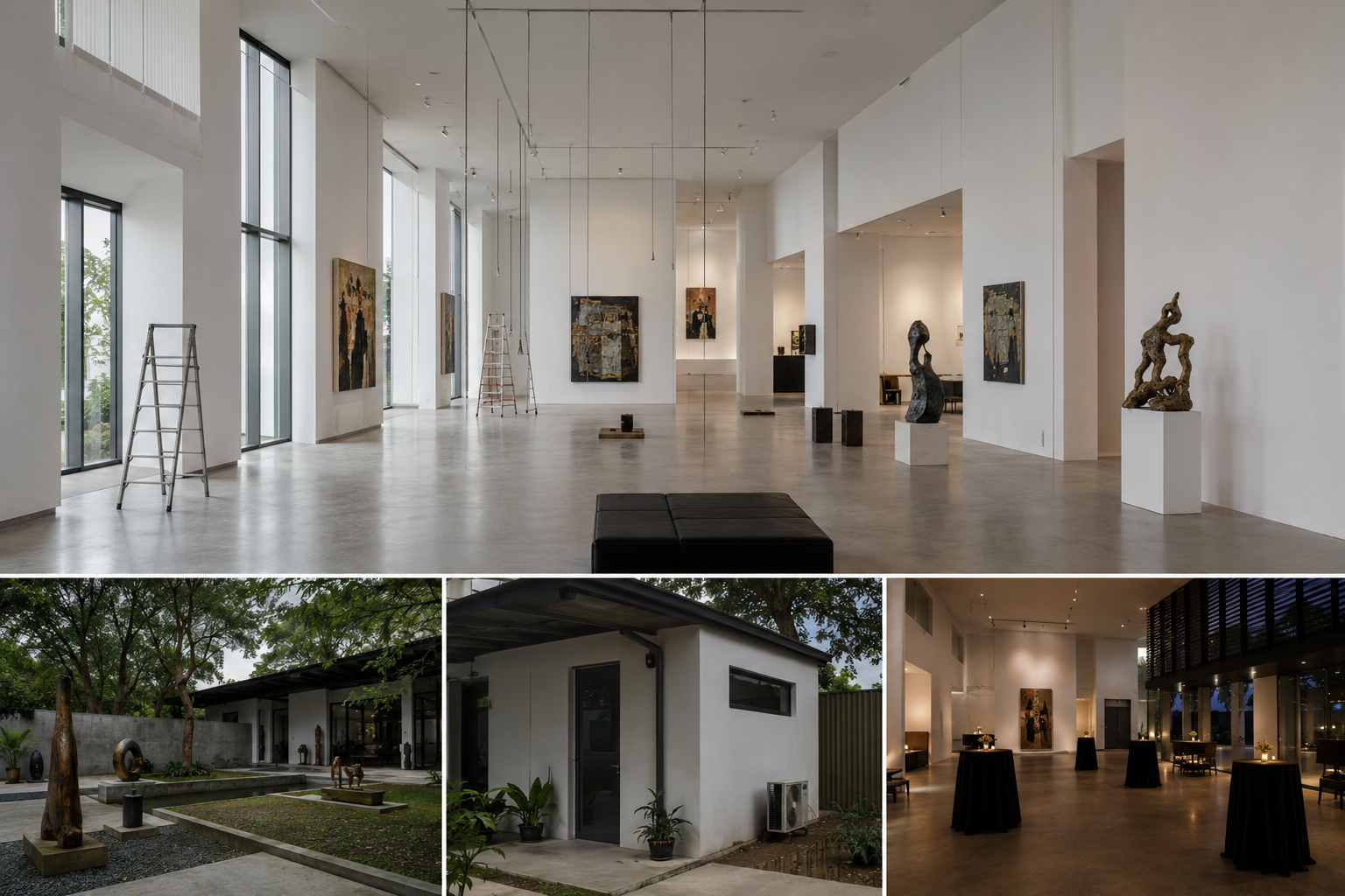 UNEVEN contemporary gallery environment board