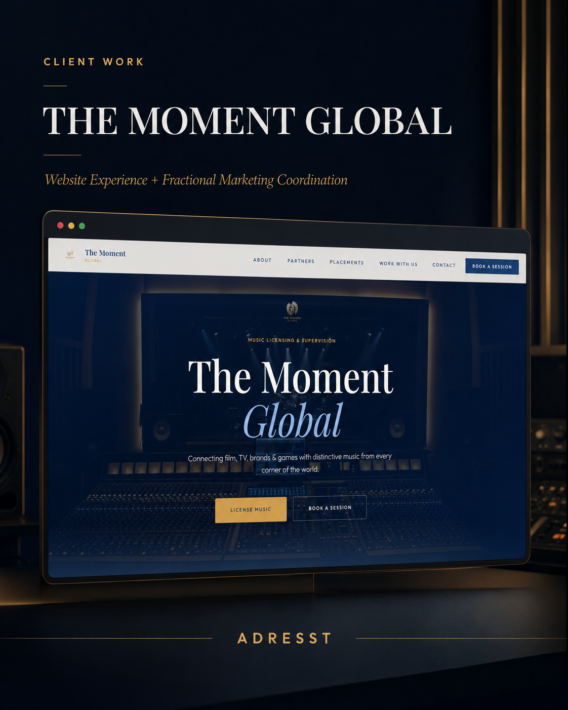 The Moment Global — Website Experience + Fractional Marketing Coordination