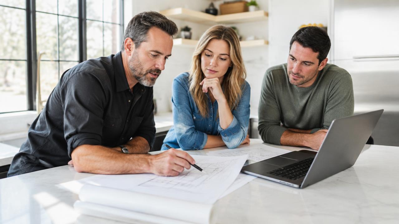 Contractor website page showing a five-step remodel process