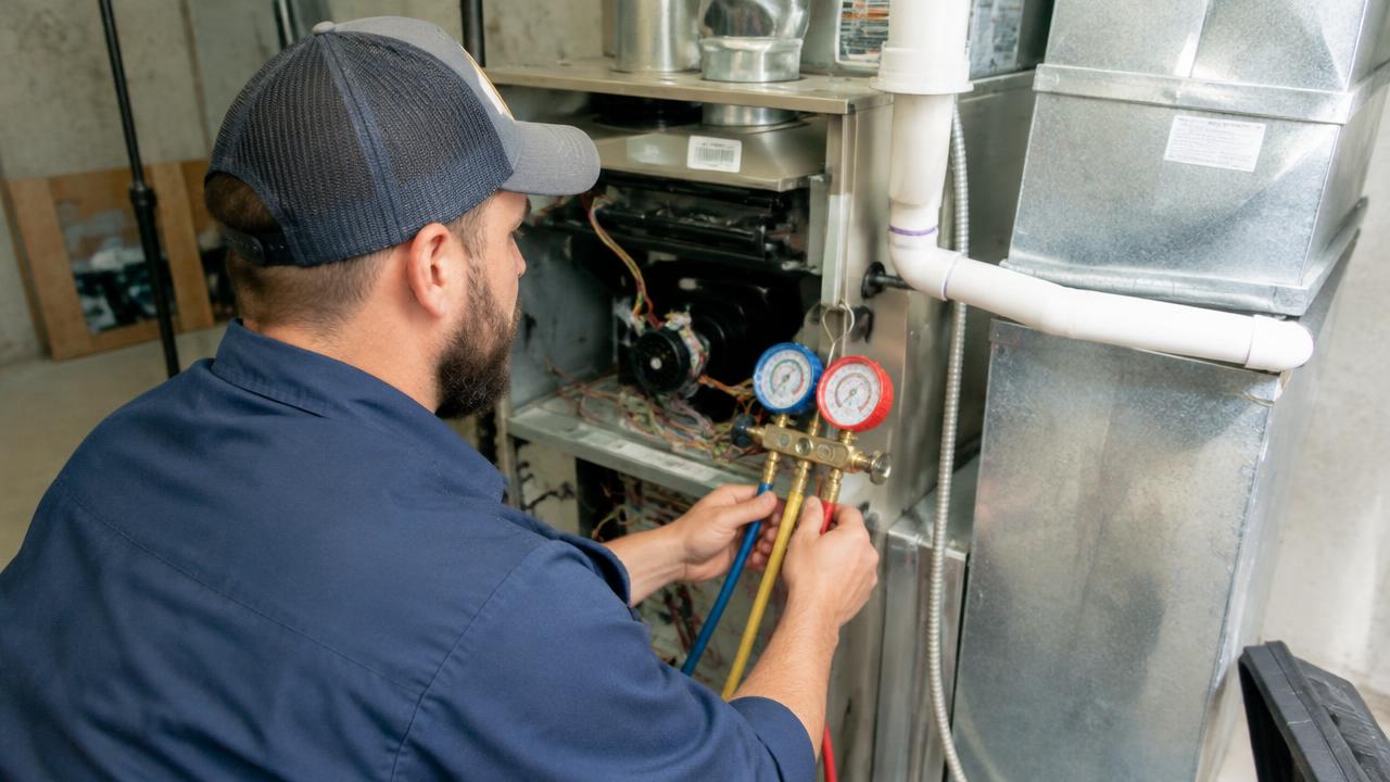 HVAC Companies at work in a Burbank, CA home